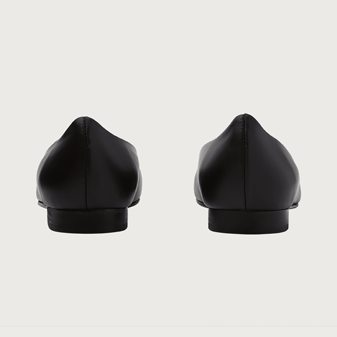 BABY BLACK LEATHER Flats andreacarrano