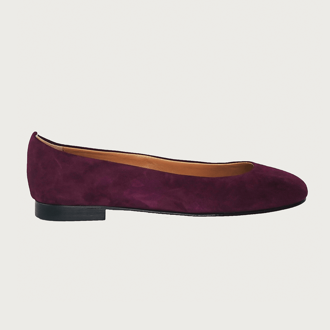 BABY BORDEAUX SUEDE Flats andreacarrano