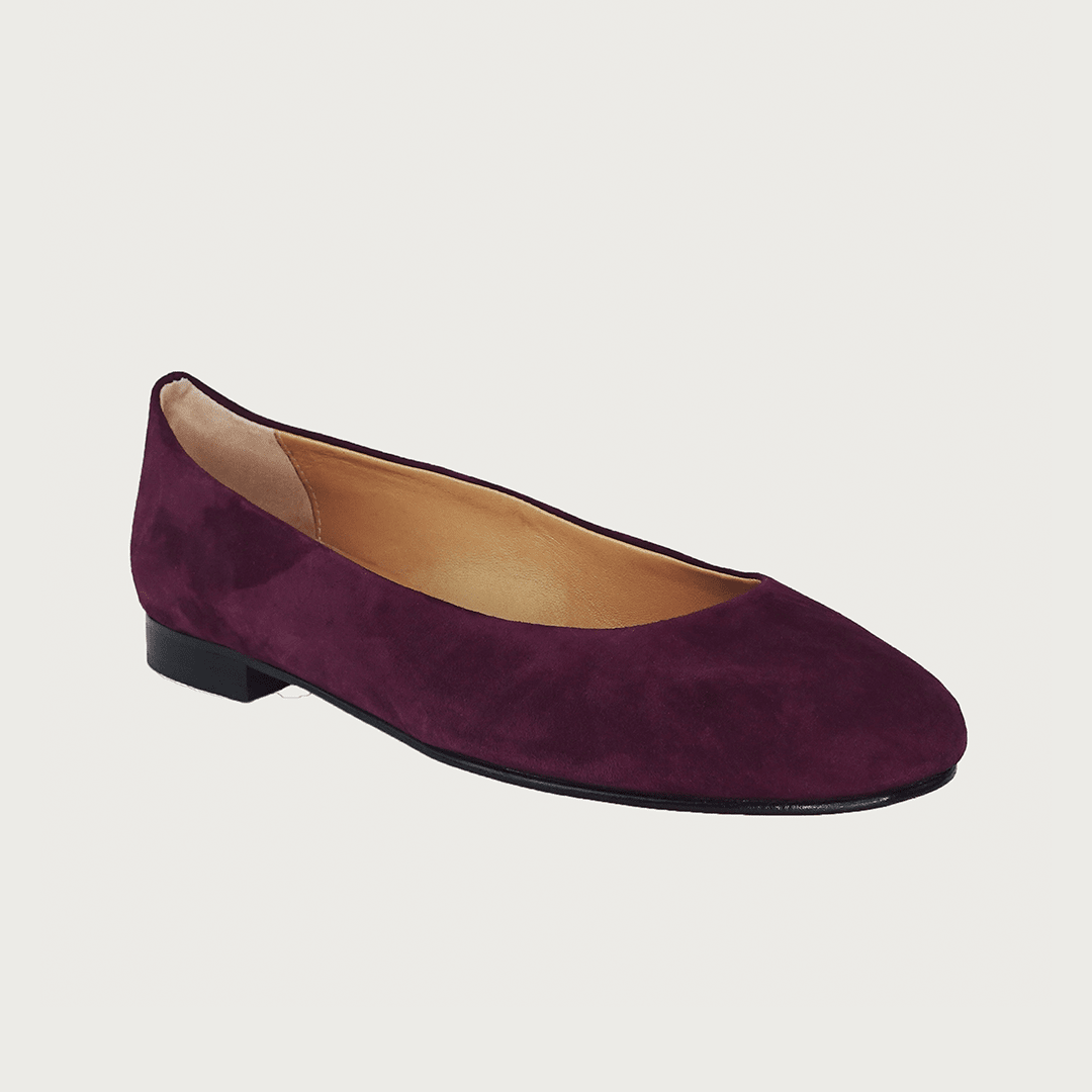 BABY BORDEAUX SUEDE Flats andreacarrano
