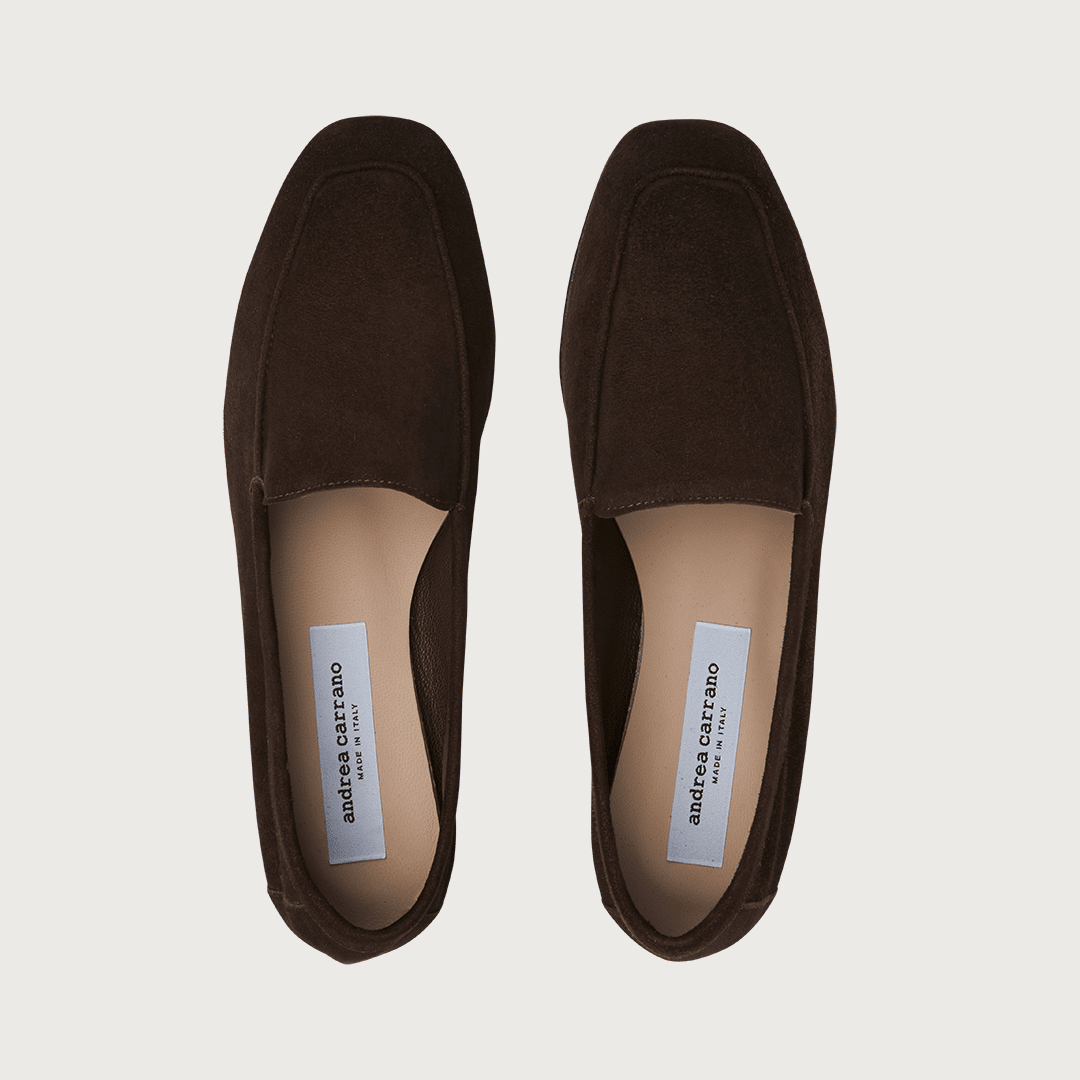 Mare Brown Suede moccasins Andrea Carrano 