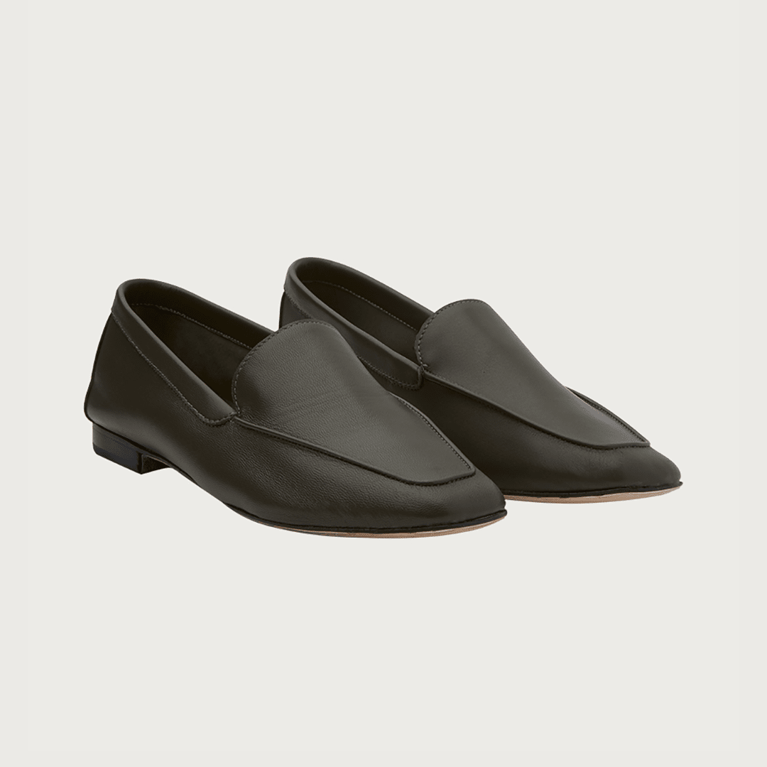 Mare Military Green Leather moccasins Andrea Carrano