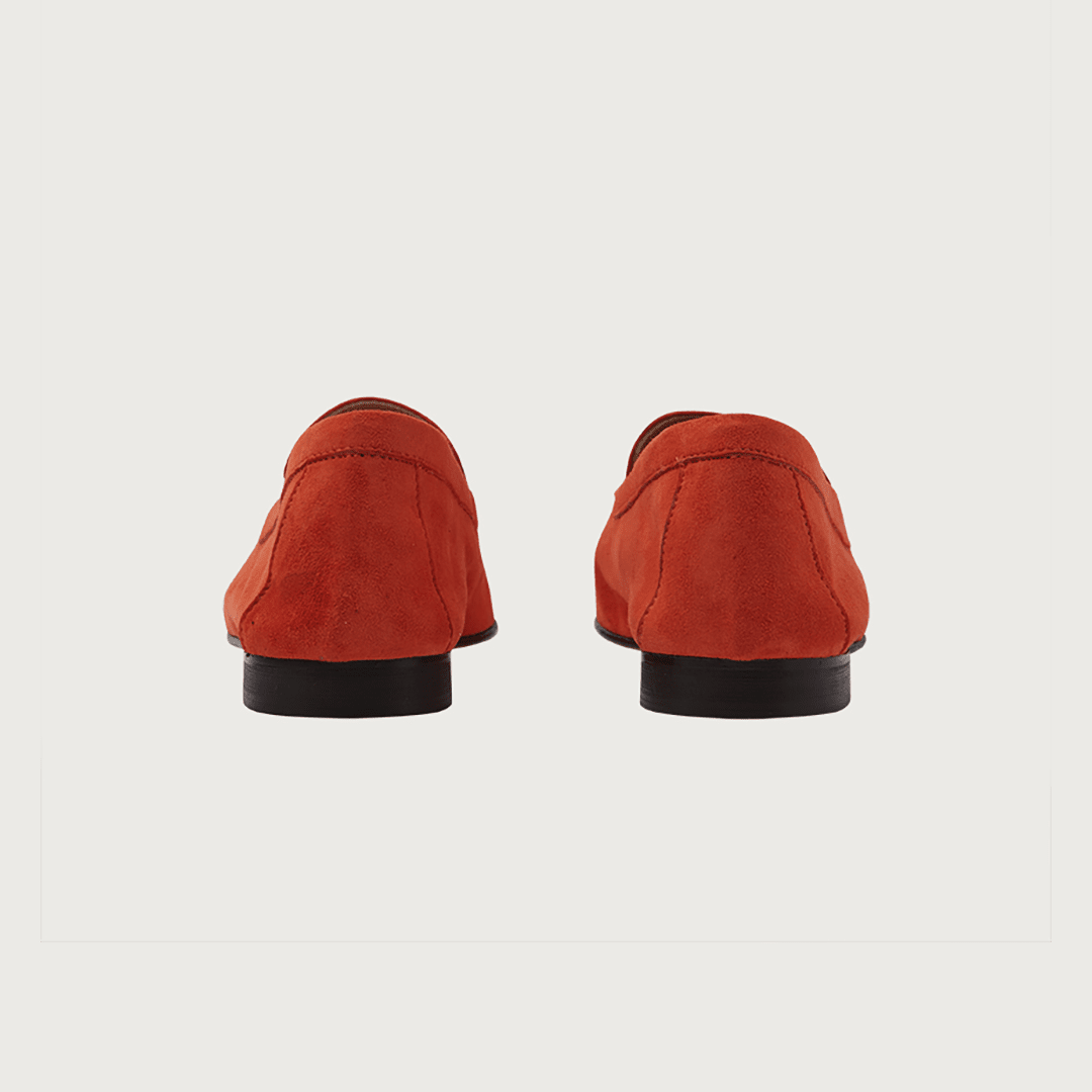 Mare Orange Suede moccasins Andrea Carrano