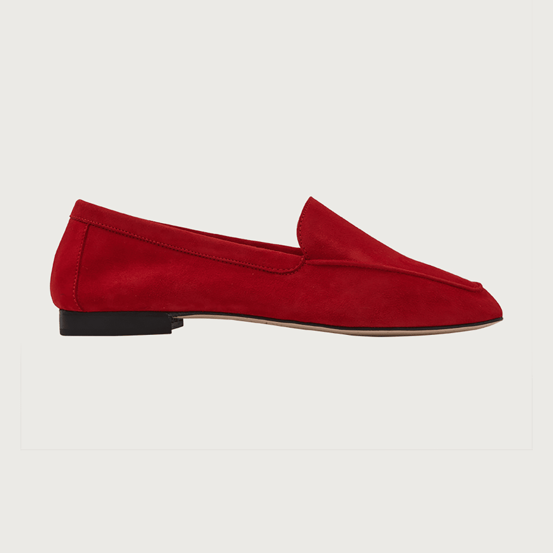 MARE RED SUEDE moccasins Andrea Carrano