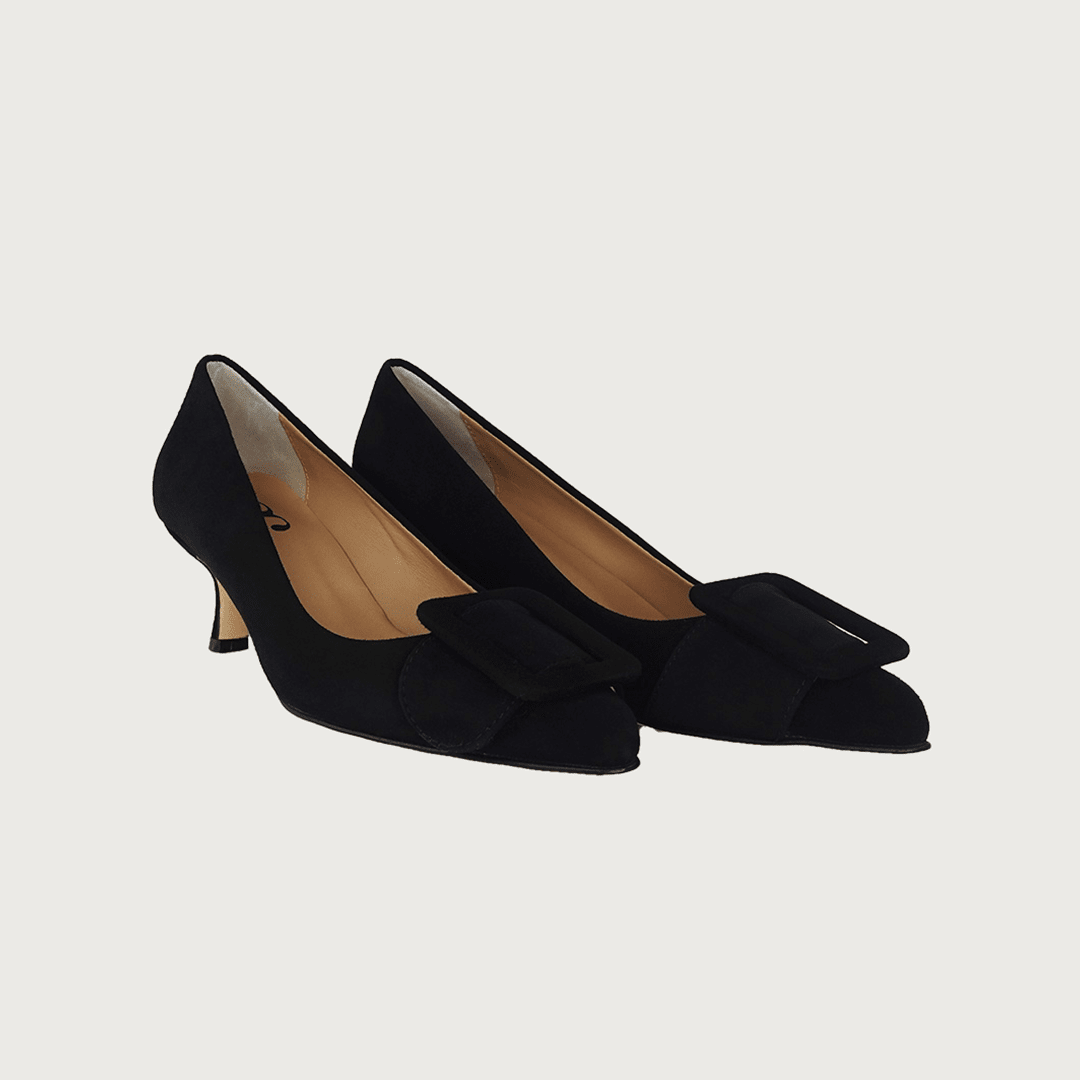 MILK BLACK SUEDE Heels andreacarrano
