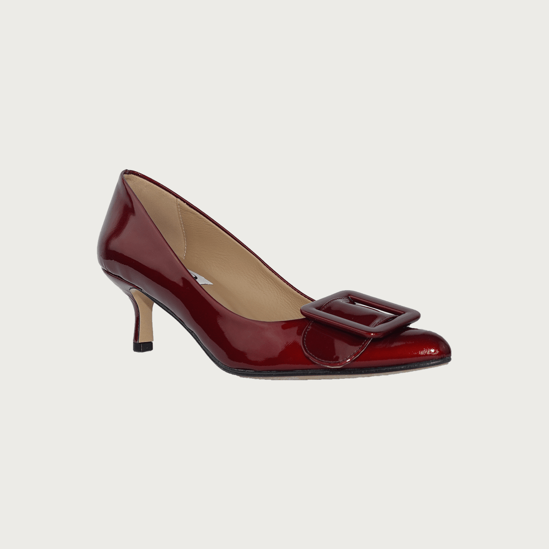 MILK BURGUNDY PATENT Heels andreacarrano