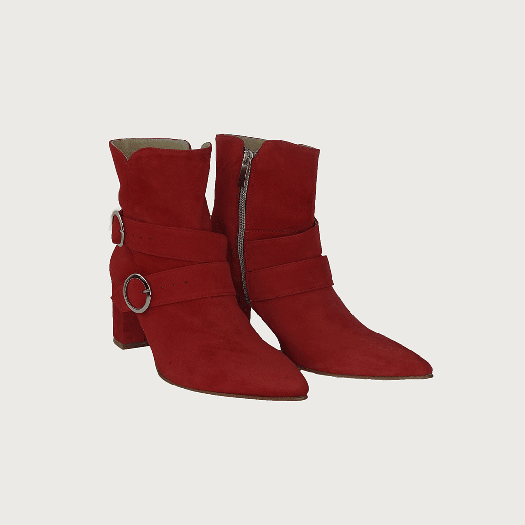 RONDA RED SUEDE boots andreacarrano