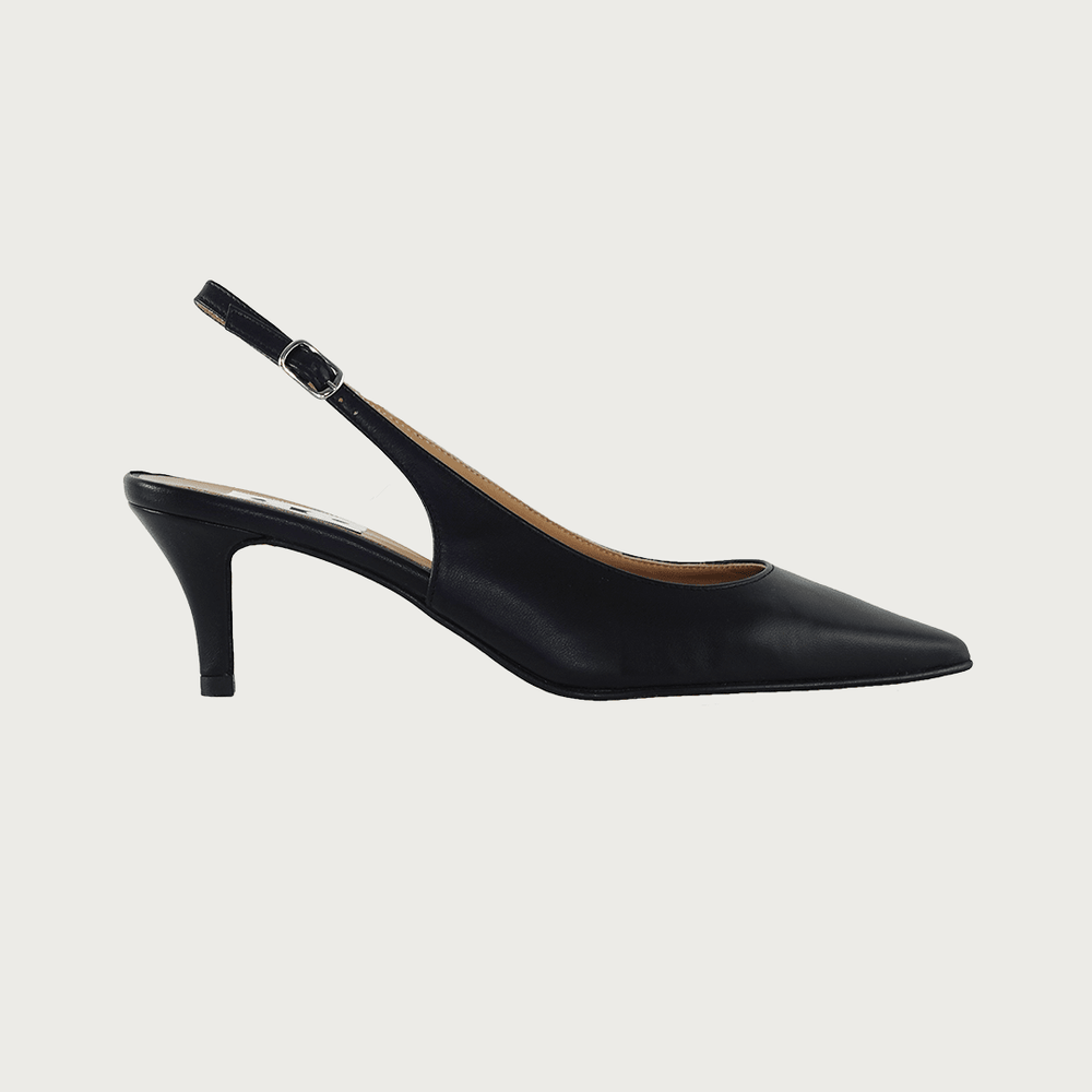 MATILDE BLACK LEATHER Heels andreacarrano 