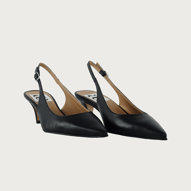 MATILDE BLACK LEATHER Heels andreacarrano 