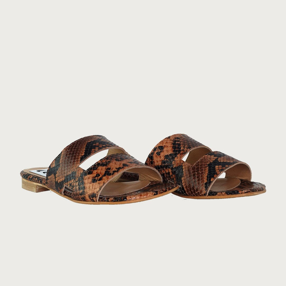 Cindy Brown Multi-Tone Sandal andreacarrano 