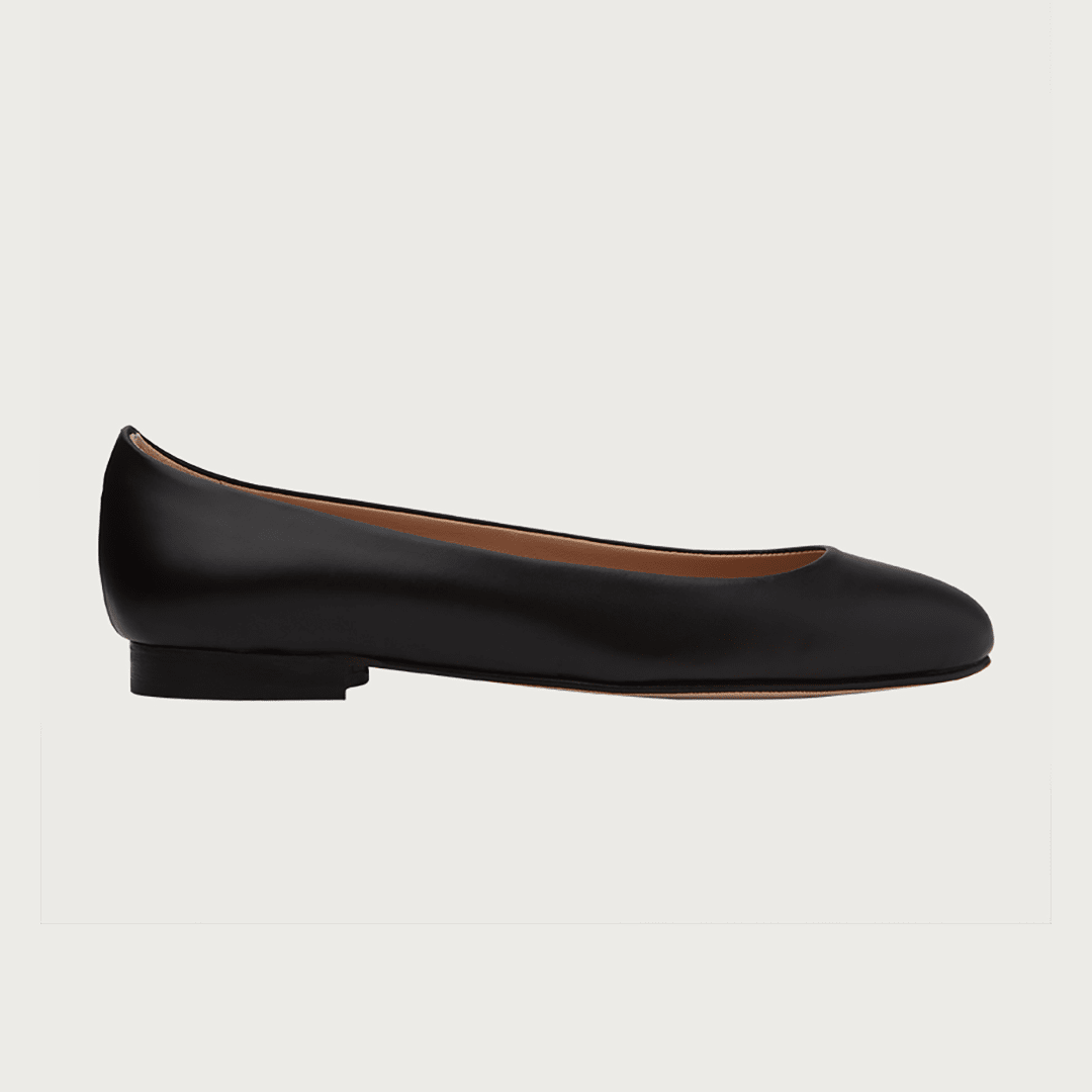 BABY BLACK LEATHER Flats andreacarrano 