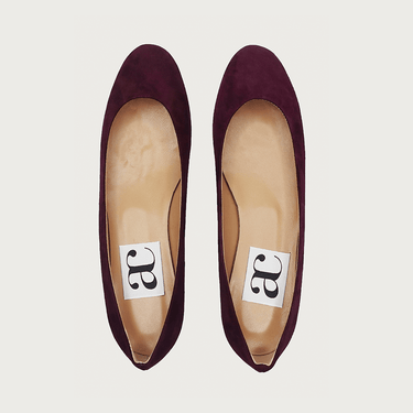 BABY BORDEAUX SUEDE Flats andreacarrano 