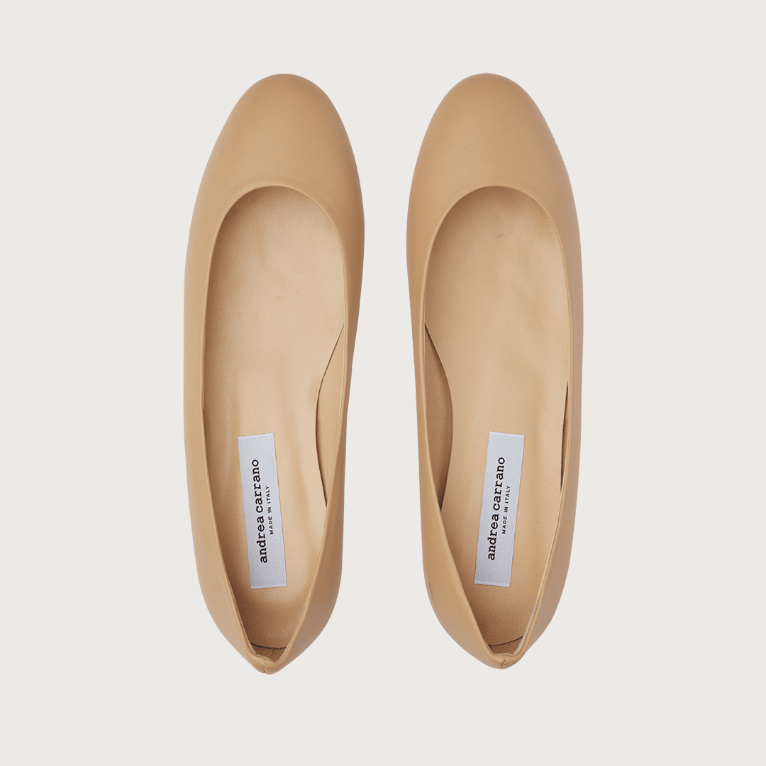 BABY CAMEL LEATHER Flats andreacarrano 