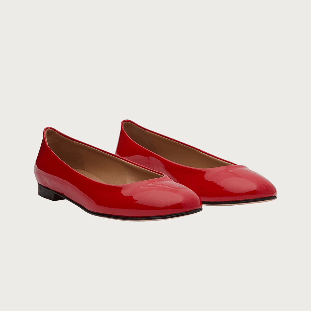 BABY RED PATENT Flats andreacarrano 