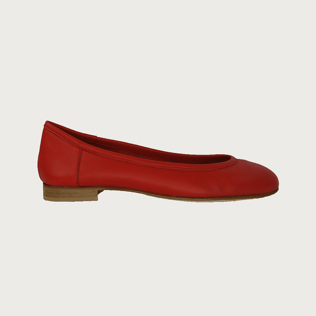 BAMBOLINA CHERRY RED LEATHER andreacarrano 