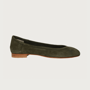 BAMBOLINA MILITARY GREEN SUEDE andreacarrano 