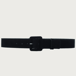 AC BUCKLE BLACK SUEDE BELT belts andreacarrano 