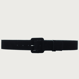 AC BUCKLE BLACK SUEDE BELT belts andreacarrano 