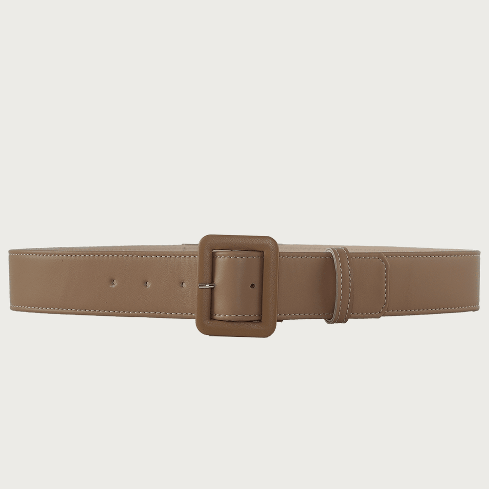 AC BUCKLE CAMEL LEATHER BELT belts andreacarrano 