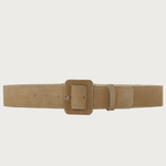 AC BUCKLE CAMEL SUEDE BELT belts andreacarrano 