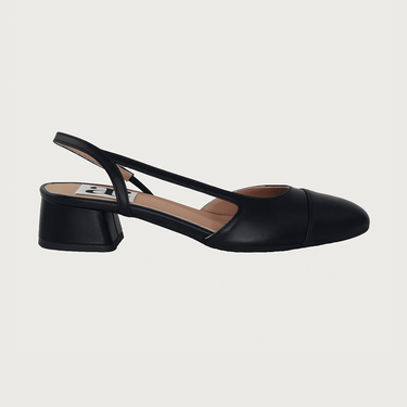 Chloe 1.5' Slingback Black-Black Leather Flats andreacarrano 