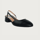 Chloe 1.5' Slingback Black-Black Leather Flats andreacarrano 