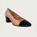 Francesca Cognac & Black Patent Heels andreacarrano 