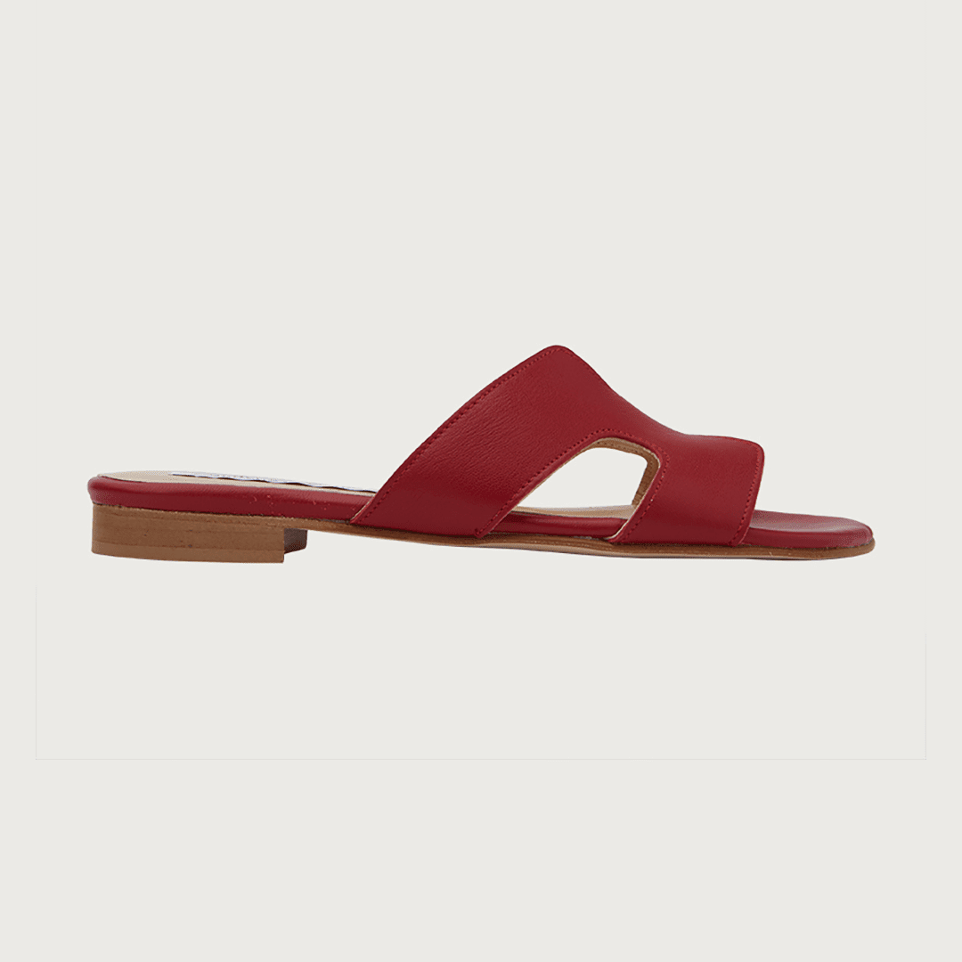 H-SANDAL RED LEATHER Sandal andreacarrano 