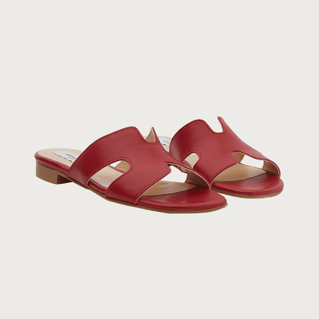 H-SANDAL RED LEATHER Sandal andreacarrano 