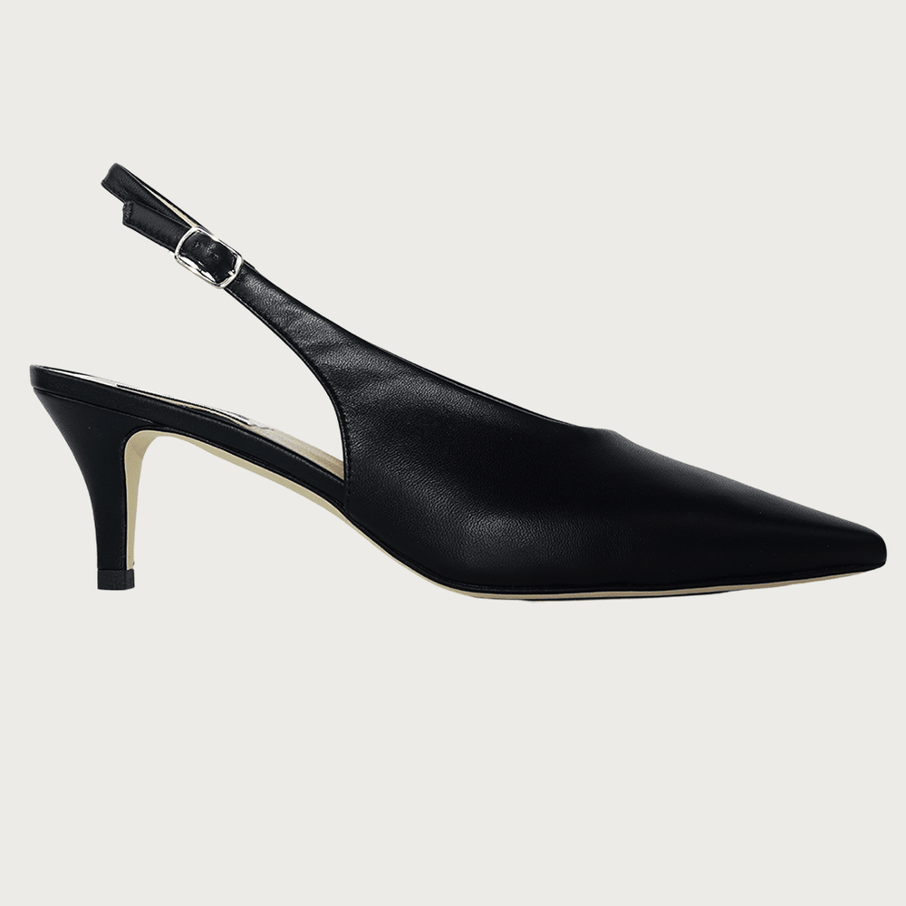 ISABELLA BLACK LEATHER Heels andreacarrano 