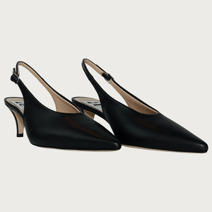 ISABELLA BLACK LEATHER Heels andreacarrano 