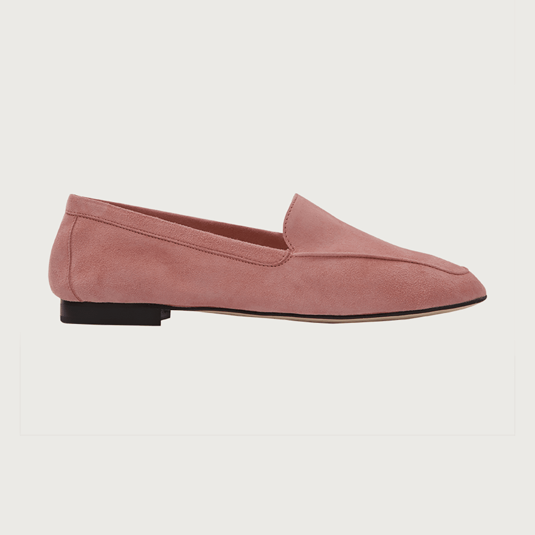 Blush suede loafers clearance