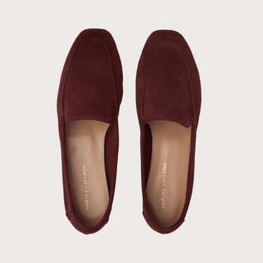 MARE BORDEAUX SUEDE moccasins Andrea Carrano 