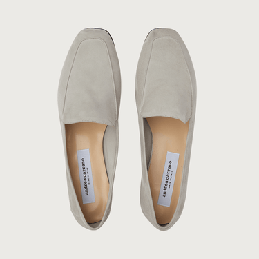 Mare Light Grey moccasins Andrea Carrano 