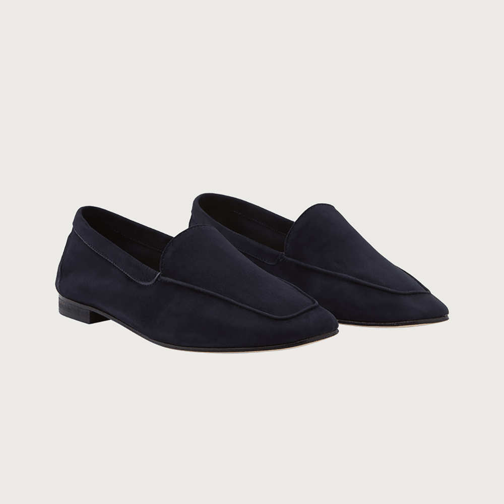 Mare Navy Suede moccasins Andrea Carrano 