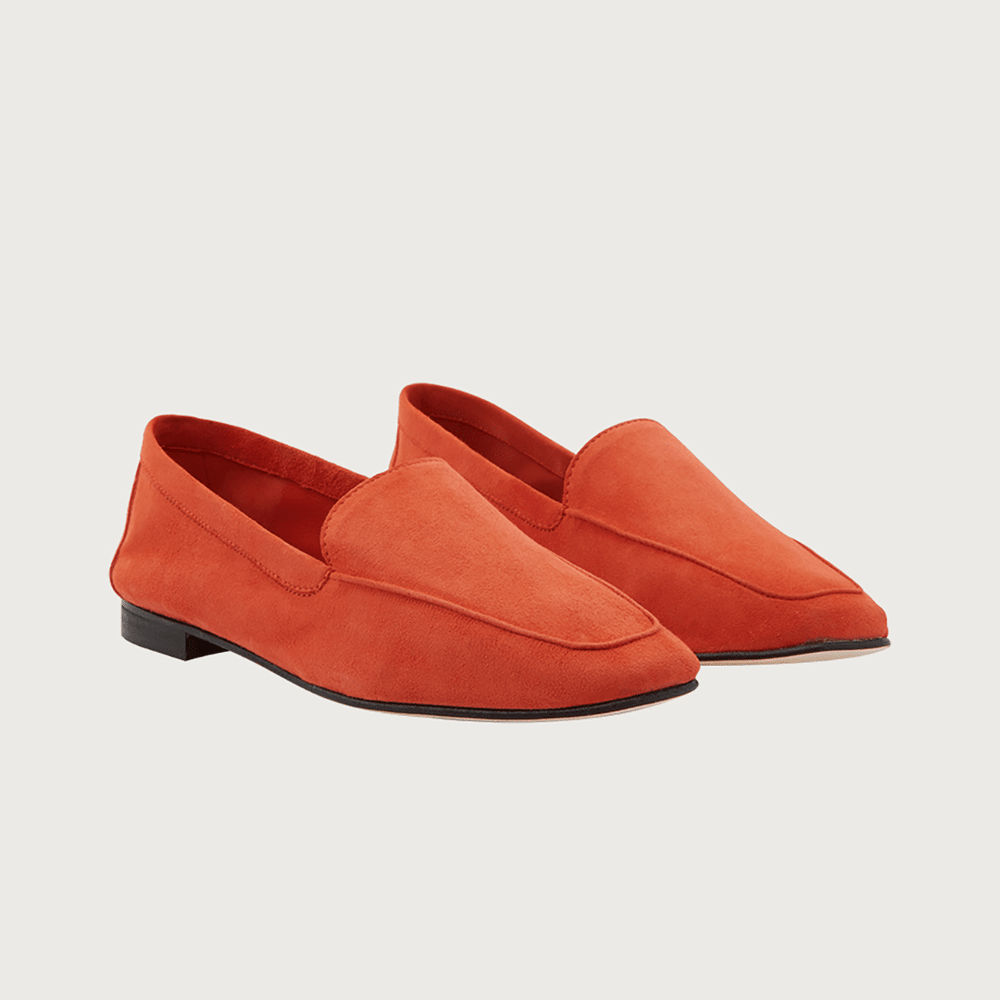 Mare Orange Suede moccasins Andrea Carrano 