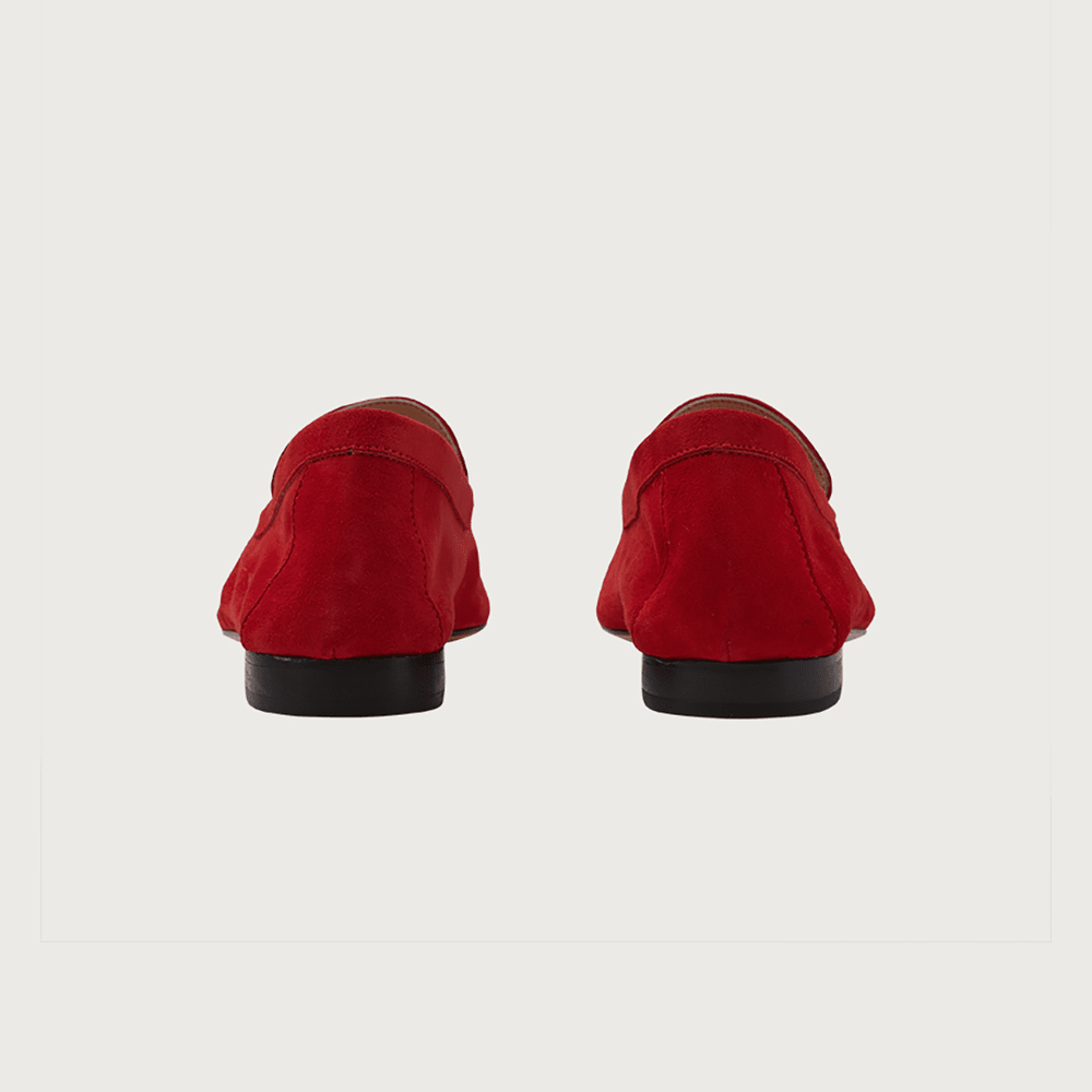 MARE RED SUEDE moccasins Andrea Carrano 