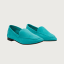 Mare Turquoise Suede moccasins Andrea Carrano 
