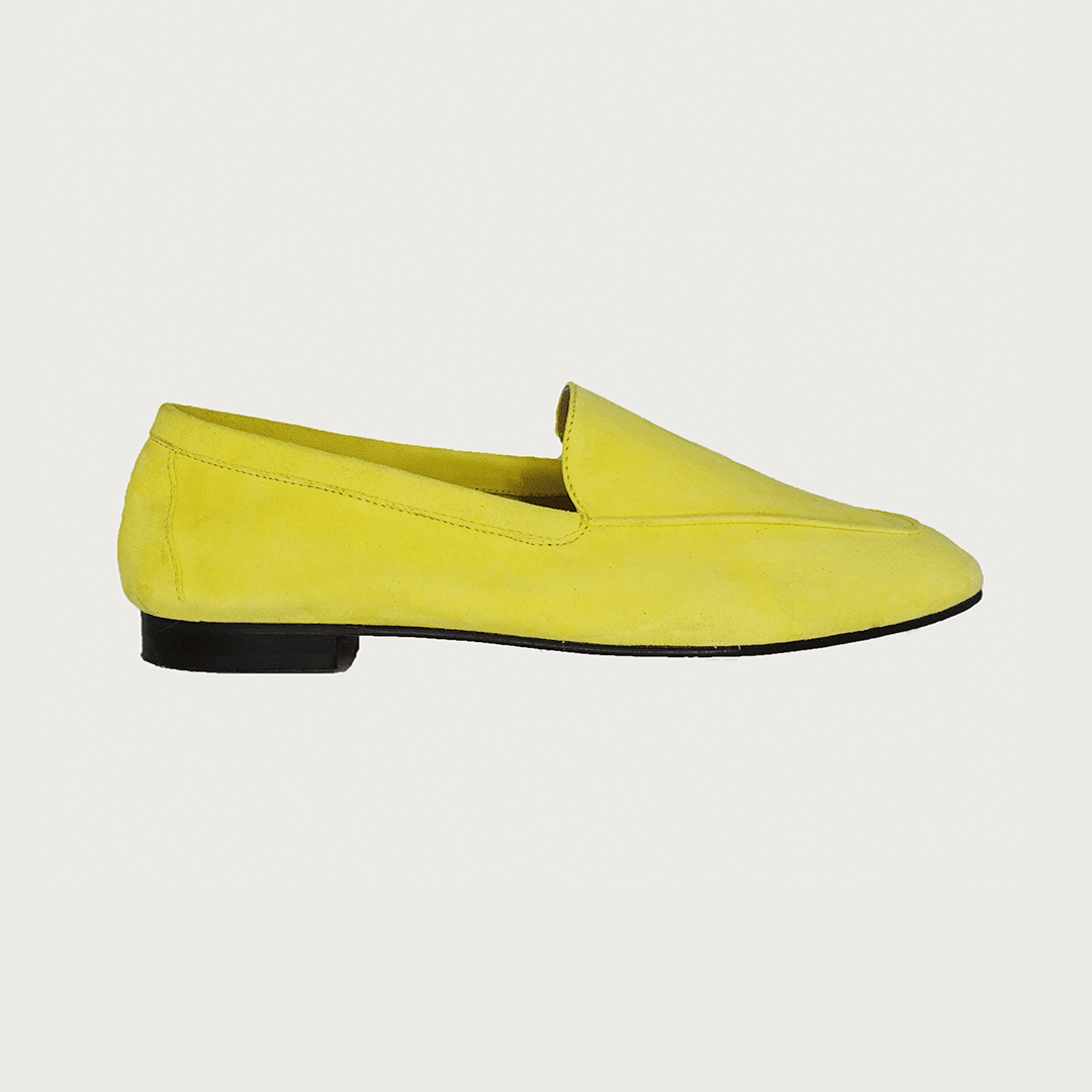 Yellow shops suede loafers womens