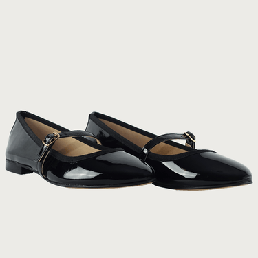 MARY JANE BLACK PATENT Flats andreacarrano 