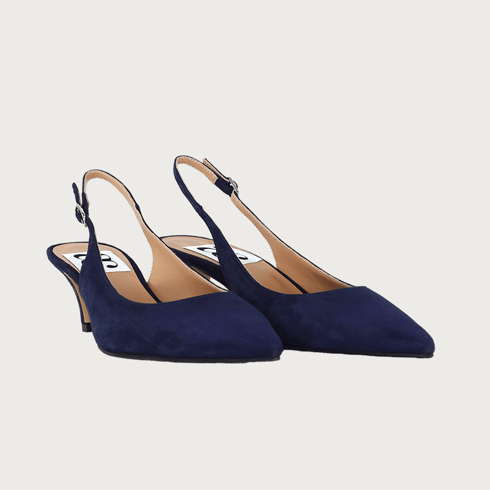 MATILDE NAVY SUEDE Heels andreacarrano 