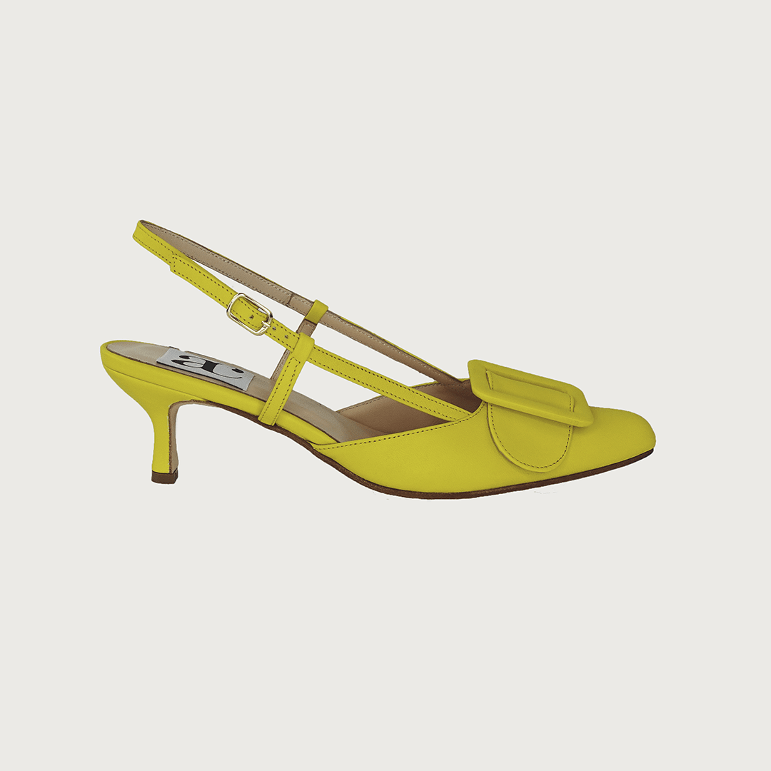 Canary yellow heels on sale