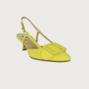 MIA CANARY YELLOW SUEDE Heels andreacarrano 
