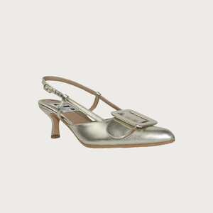 MIA GOLD LEATHER Heels andreacarrano 