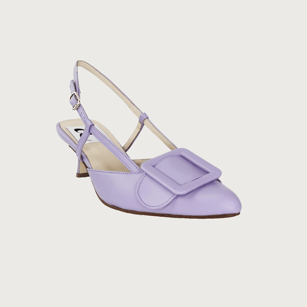 MIA LAVENDER LEATHER Heels andreacarrano 