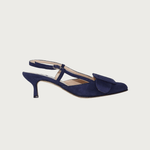 MIA NAVY SUEDE Heels andreacarrano 