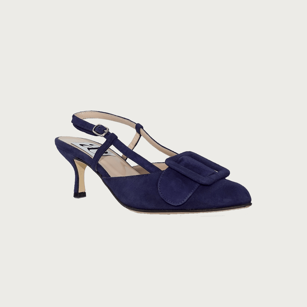 MIA NAVY SUEDE Heels andreacarrano 