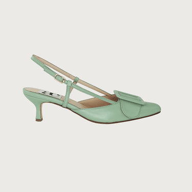 MIA PISTACHIO LEATHER Heels andreacarrano 