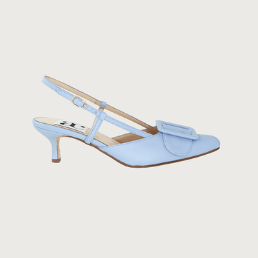 MIA SKY BLUE LEATHER Heels andreacarrano 