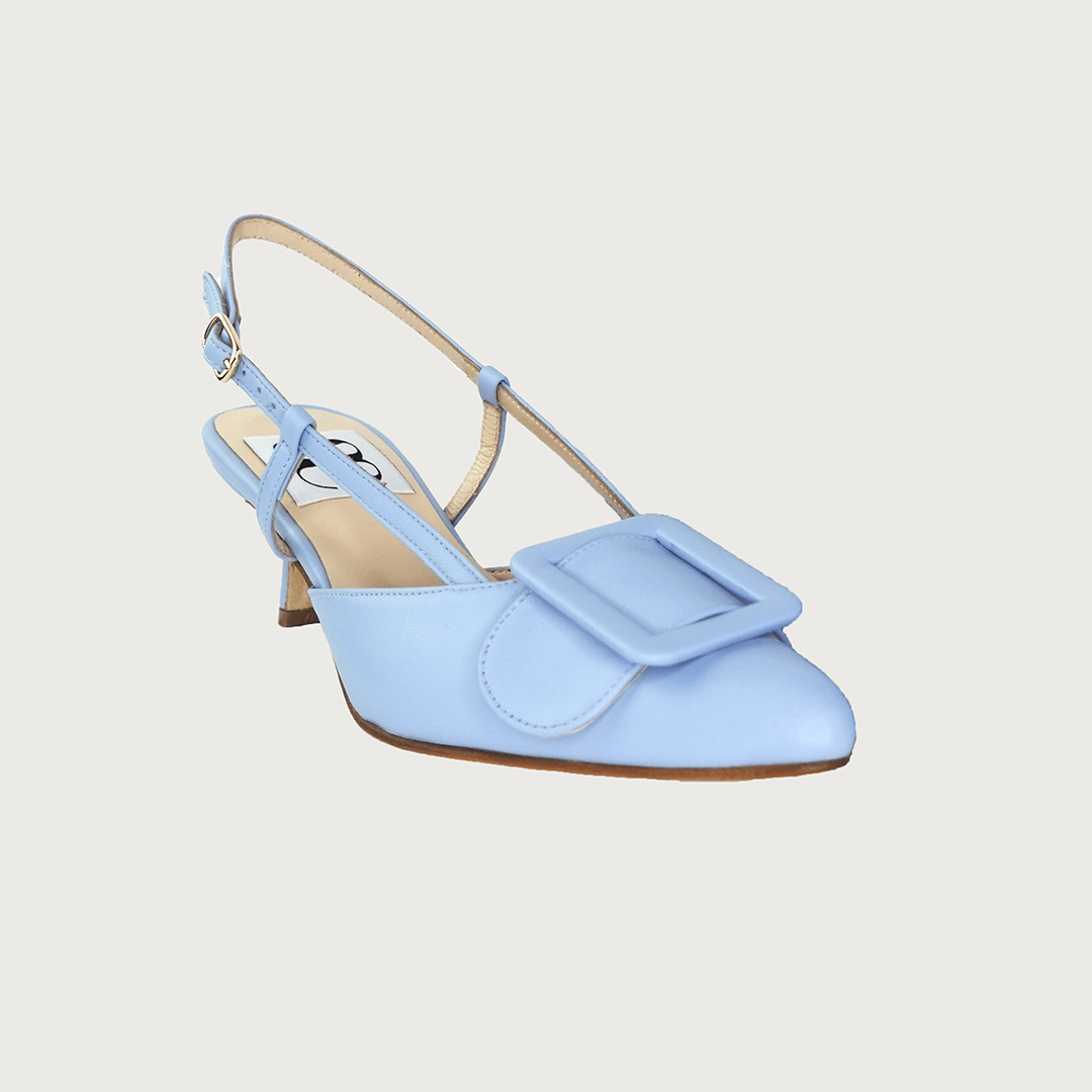 MIA SKY BLUE LEATHER Heels andreacarrano 