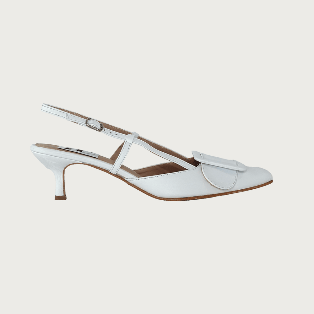 MIA WHITE LEATHER Heels andreacarrano 